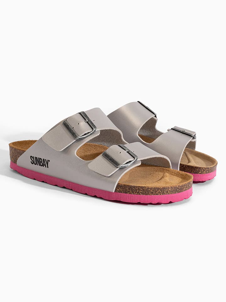 Slippers "Trefle" zilverkleurig