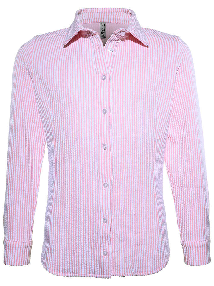 Bluse in Rosa/ Weiß