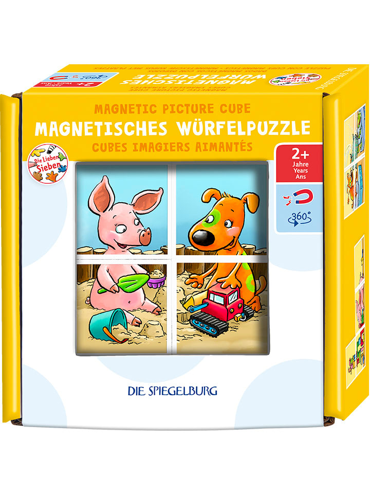 Magnetisches Würfelpuzzle - "Die Lieben Sieben" - ab 2 Jahren
