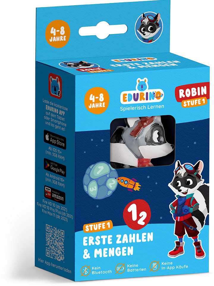 Lernfigur Edurino Robin - Zahlen & Mengen - ab 4 Jahren