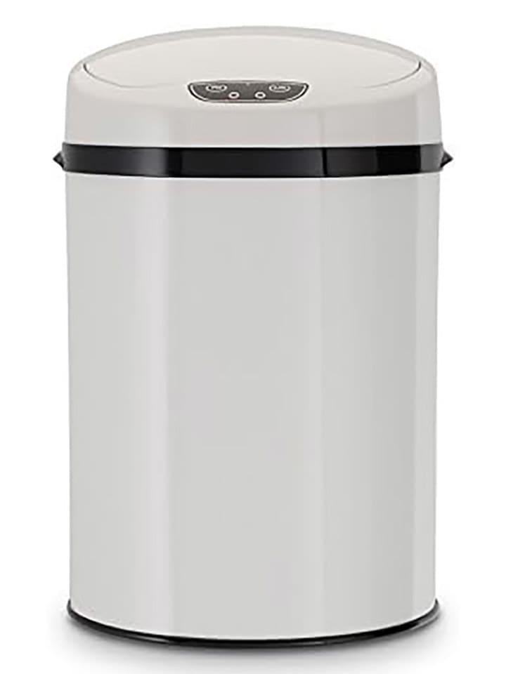 Sensor-Badabfalleimer in Weiß - 9 l