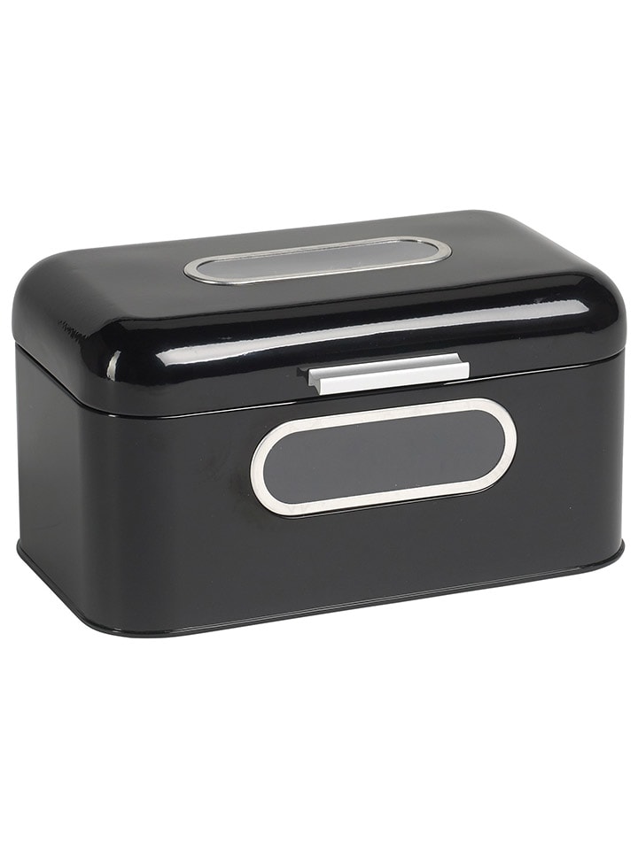 Brotkasten in Schwarz - (B)30 x (H)16,5 x (T)20 cm