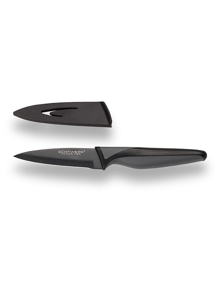 Schälmesser "Black Steel" in Schwarz