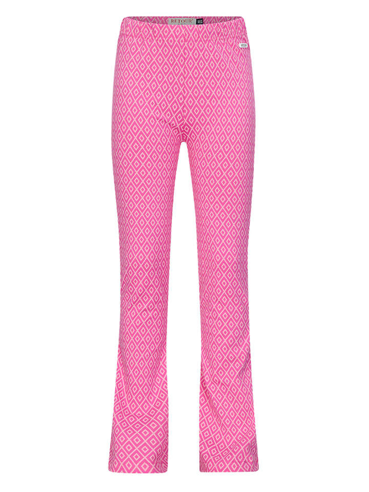 Uitlopende legging "Marseille" lichtroze