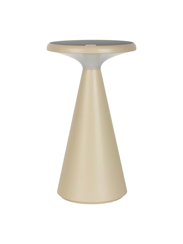 LED-Solar-Tischleuchte "Palu" in Beige - (H)20 x Ø 11,5 cm