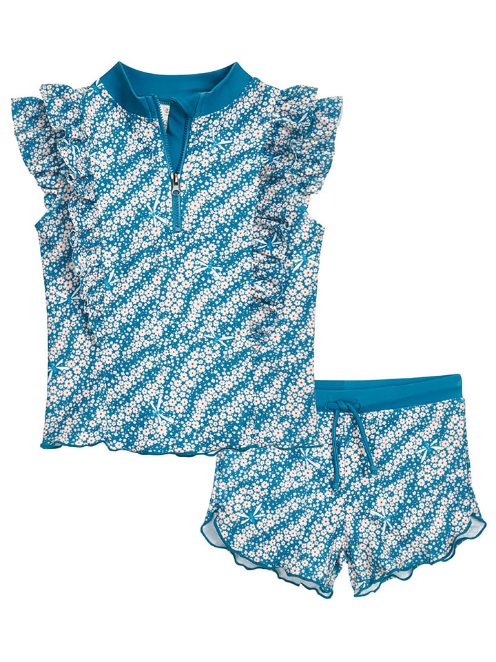 2tlg. Badeoutfit in Blau