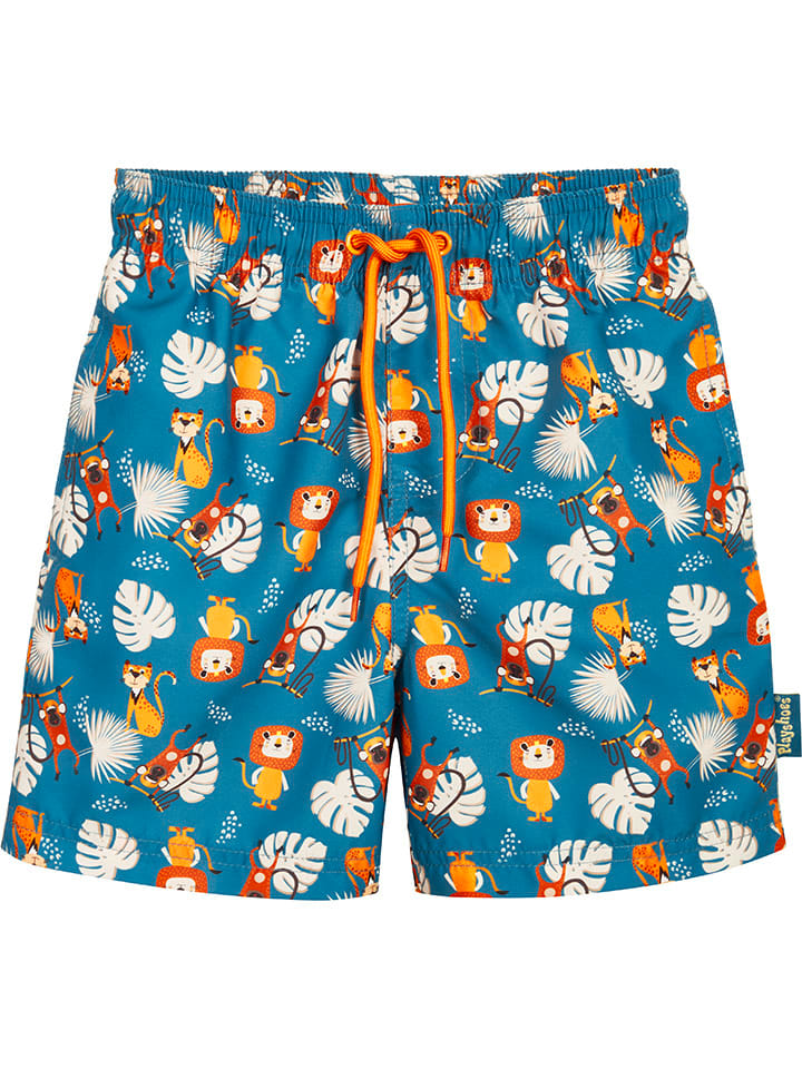 Badeshorts in Blau/ Bunt