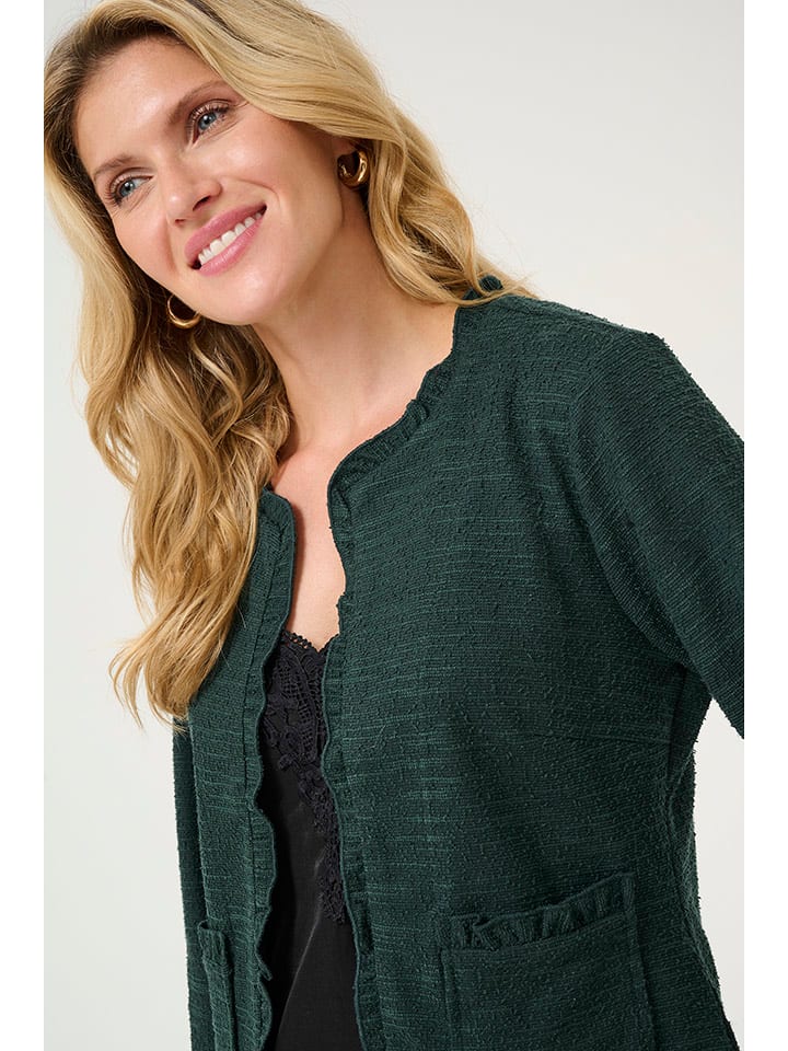 Cardigan "Mellie" in Dunkelgrün