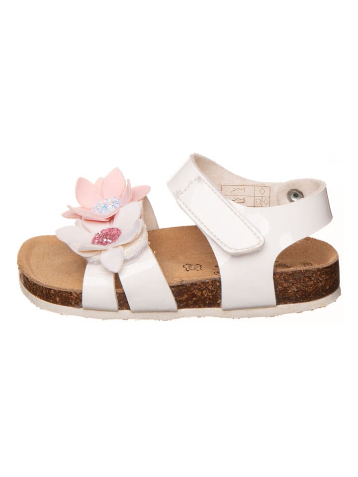 Sandalen "Birky" wit/lichtroze