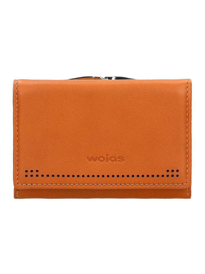 Leder-Geldbörse in Hellbraun - (B)12 x (H)8 x (T)2,5 cm