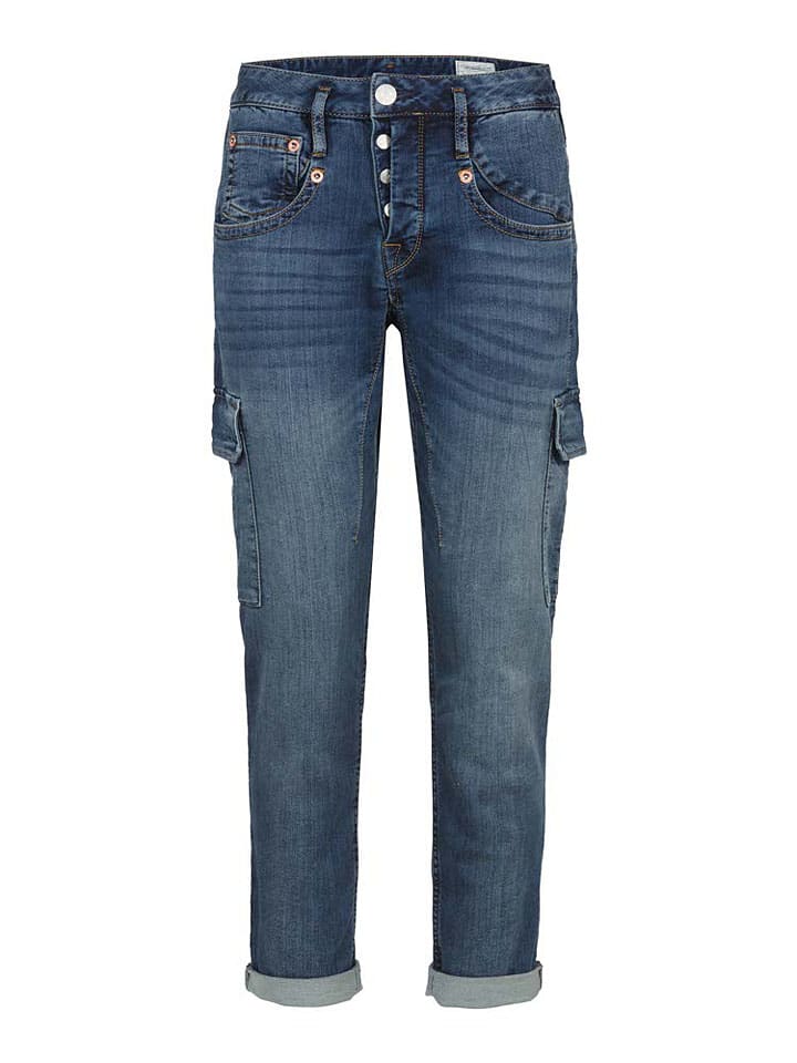Dżinsy - Slim fit - w kolorze niebieskim