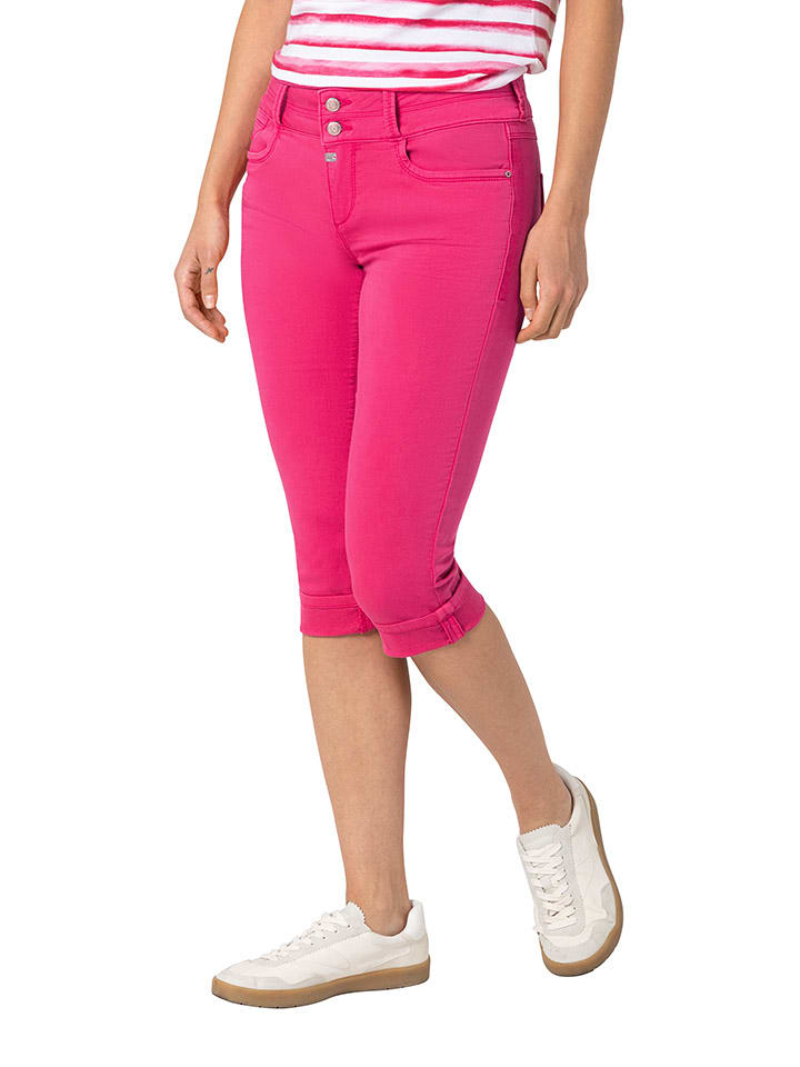 Jeans-Caprihose "Enya" in Pink