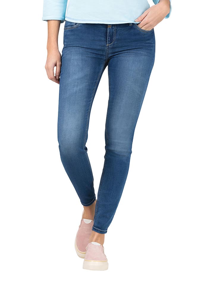 Dżinsy "Aleena" - Slim fit - w kolorze niebieskim