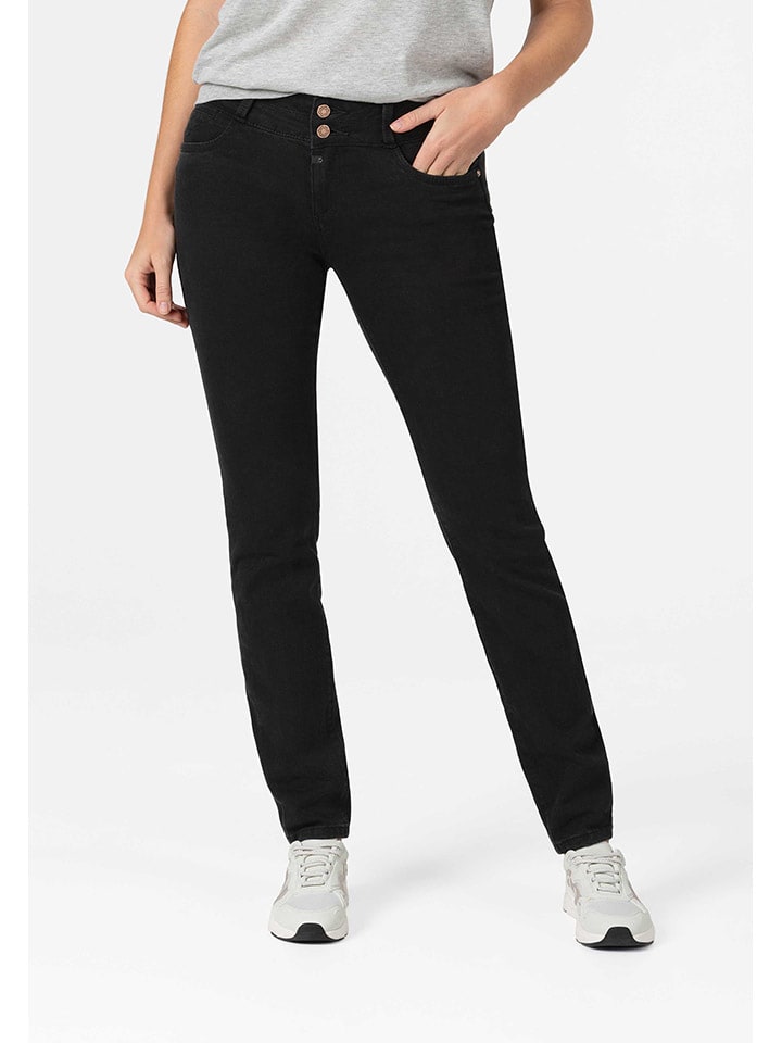 Dżinsy "Enya" - Slim fit - w kolorze czarnym