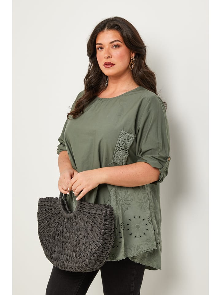 Bluse in Khaki