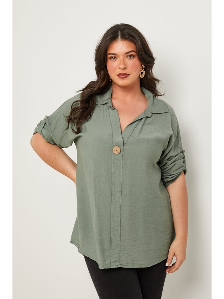 Bluse in Khaki