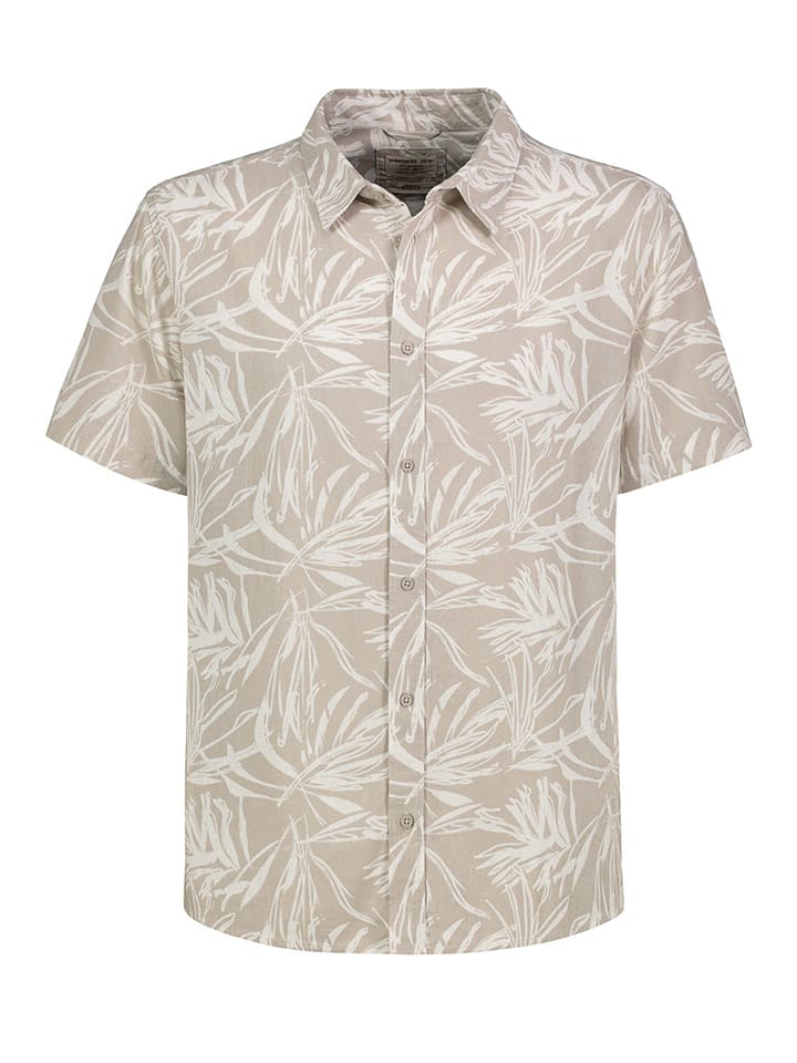 Blouse beige/wit