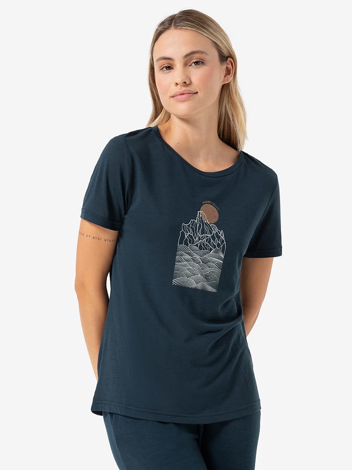 Funktionsshirt "Preikestolen Cloffs" in Dunkelblau