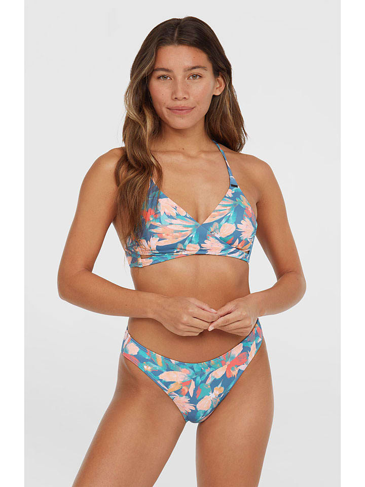 Bikinislip "Rita" blauw/meerkleurig