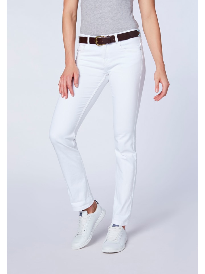 Dżinsy - Regular fit - w kolorze białym