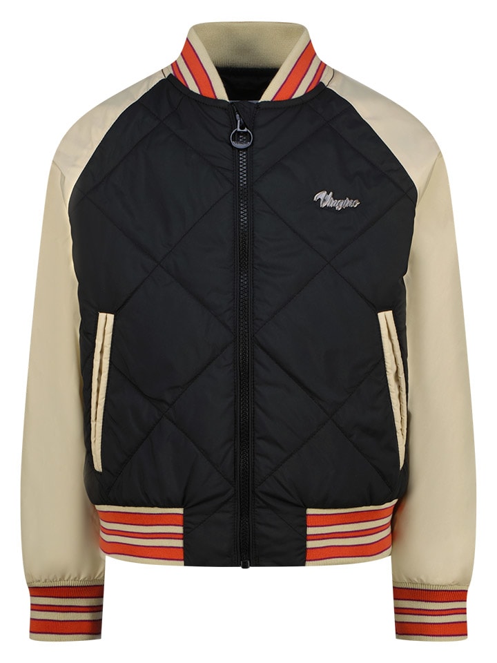 Übergangsjacke in Schwarz/ Beige