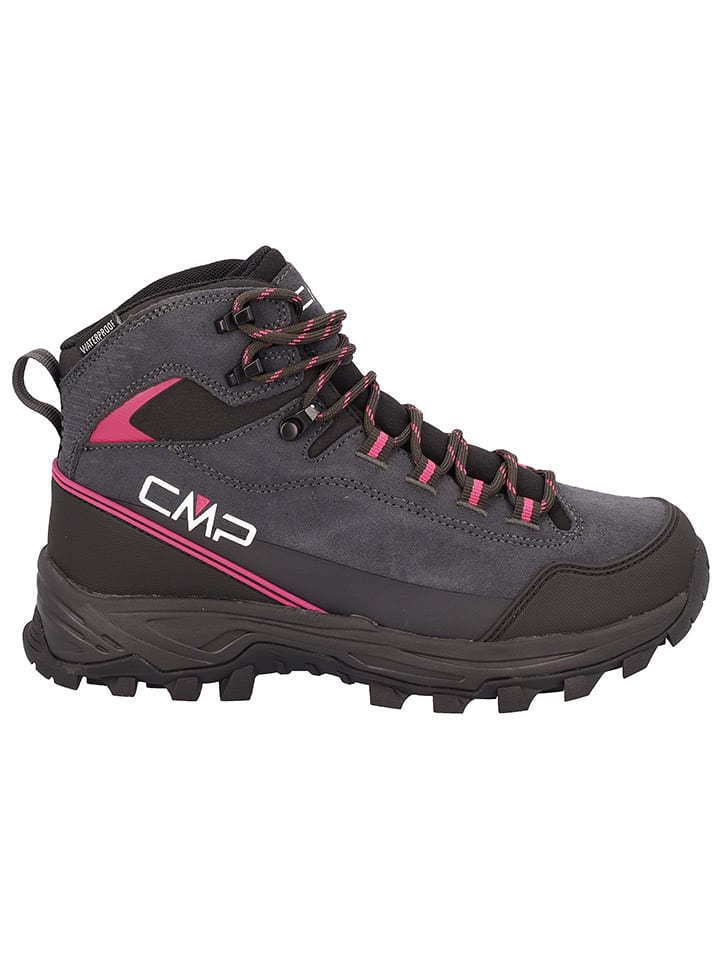 Leder-Trekkingboots "Myzar Mid" in Dunkelblau/ Pink