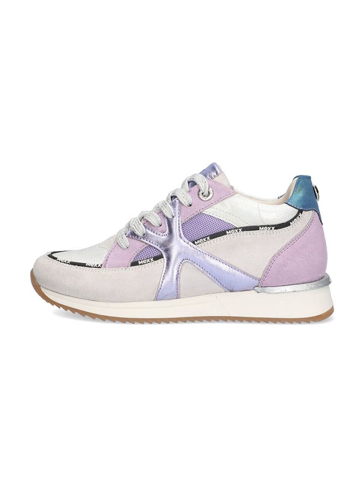 Skórzane sneakersy "Ellen ella" w kolorze fioletowym