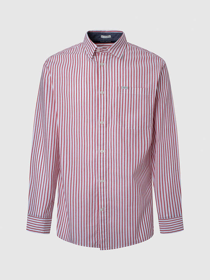 Hemd "Livery" - Regular fit - in Rot/ Weiß
