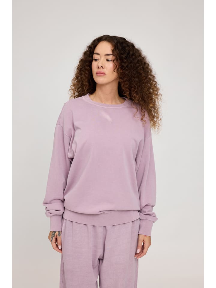Bluza "Natural Dye" w kolorze fiołkowym