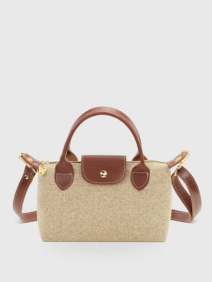 Henkeltasche in Beige/ Hellbraun - (B)24 x (H)16 cm