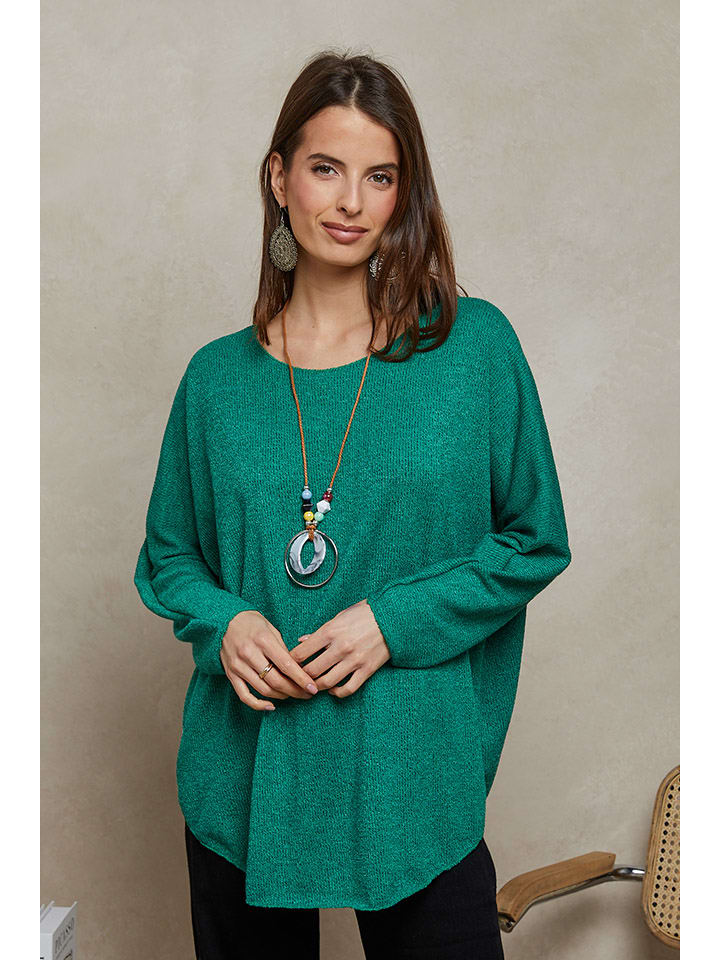 Sweter "Diamond" w kolorze zielonym