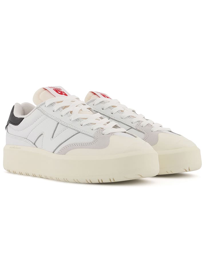 Skórzane sneakersy "302" w kolorze białym