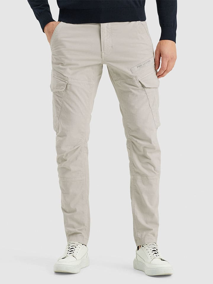 Cargohose in Creme