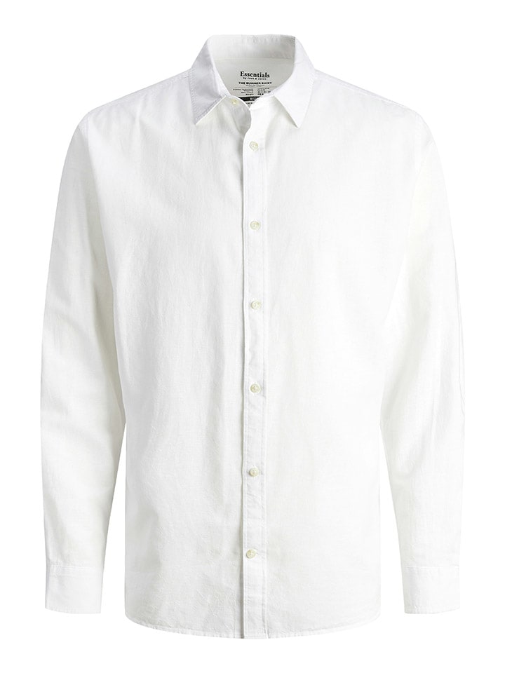 Koszula "Summer" - Slim fit - w kolorze białym