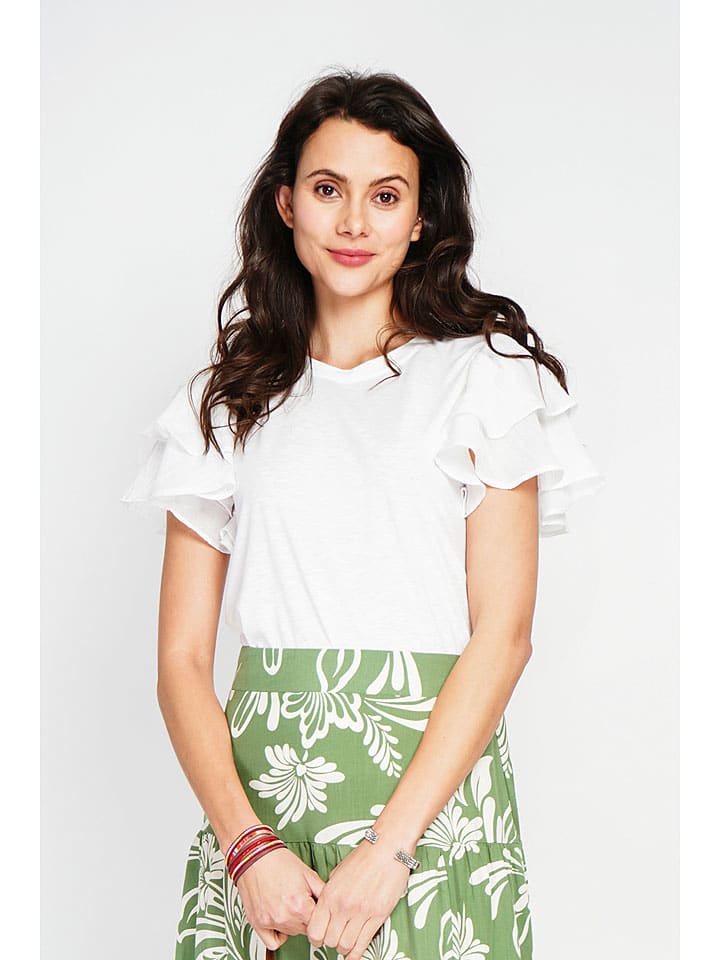 Bluse in Weiß