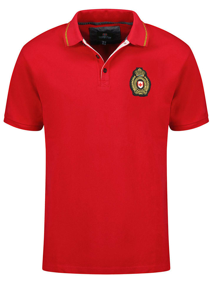 Koszulka polo "Kariteak" w kolorze czerwonym