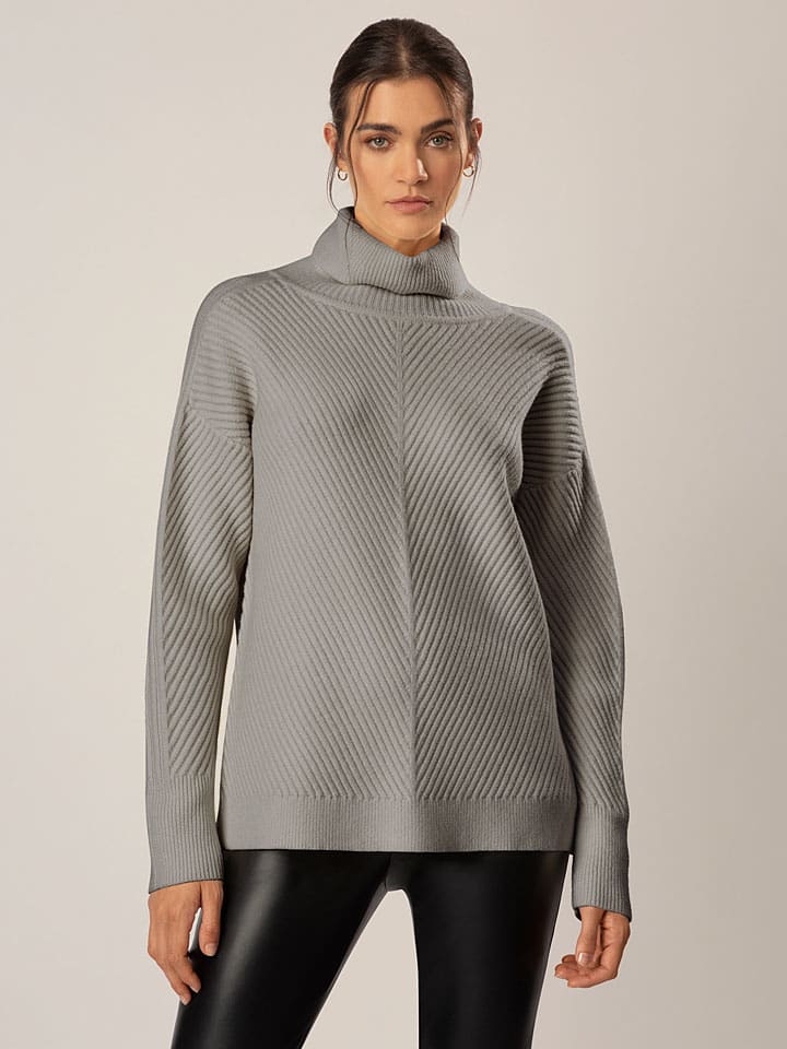 Rollkragenpullover in Grau