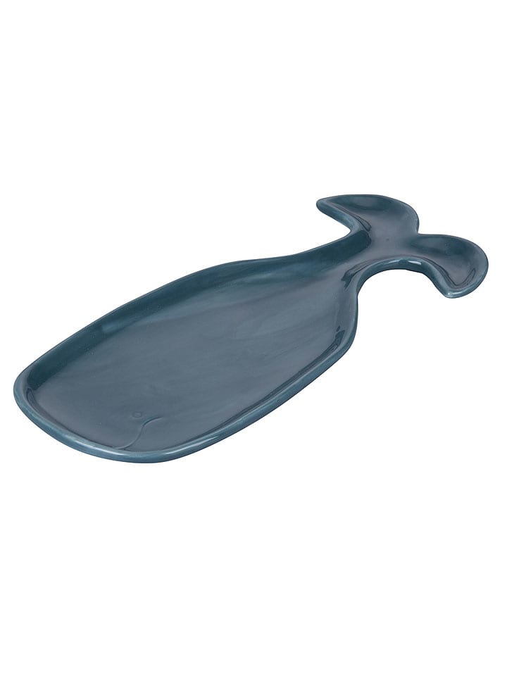 Löffelablage "Whale" in Dunkelblau - (L)30 x (B)13 cm