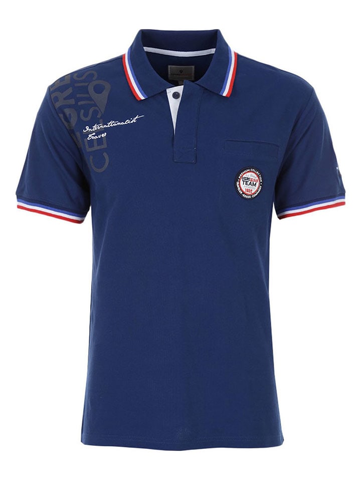 Koszulka polo "Calor" w kolorze granatowym