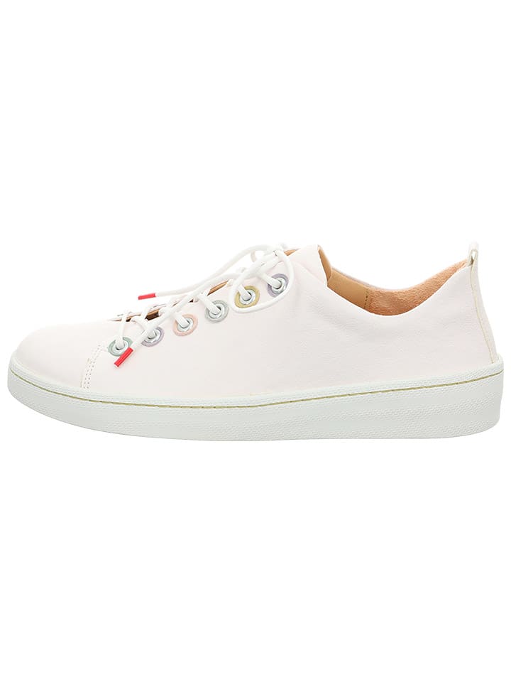 Leren sneakers wit