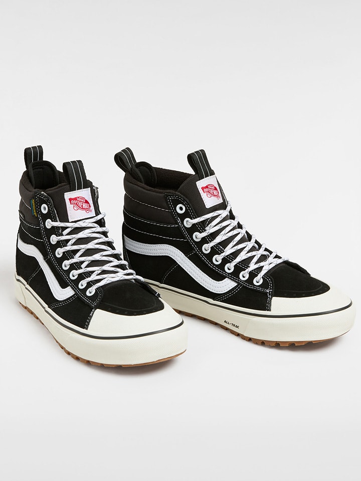 Skórzane sneakersy w kolorze czarnym