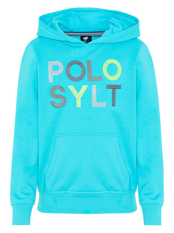 Hoodie in Türkis/ Bunt