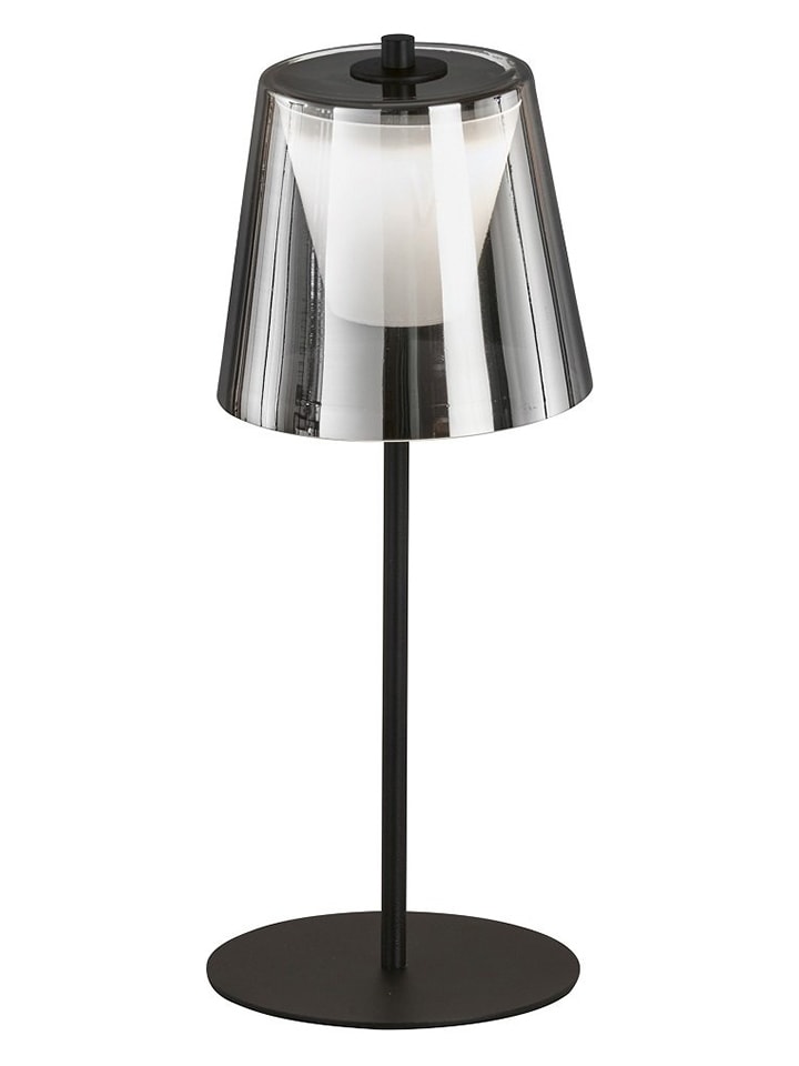 Ledtafellamp "Marbella" zwart - (H)35 x Ø 14 cm