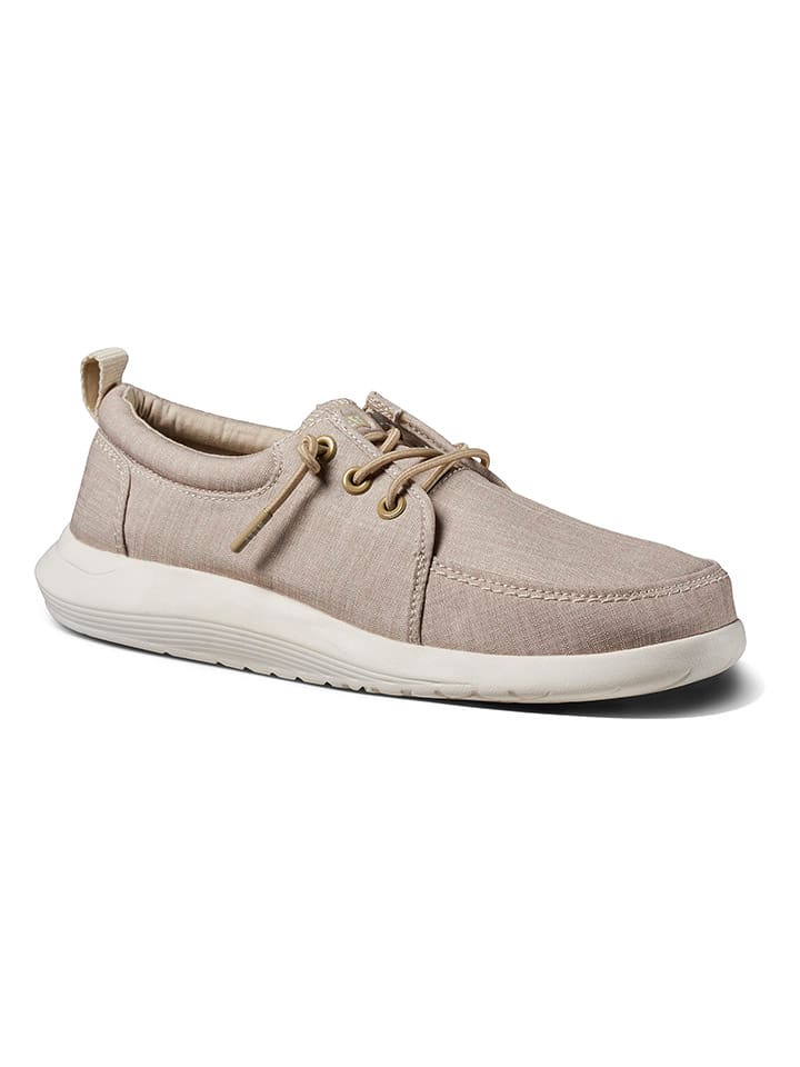 Schnürschuhe in Beige