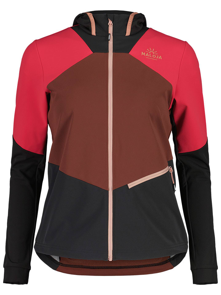 Hybridjacke "MarlingM" in Braun/ Schwarz/ Pink