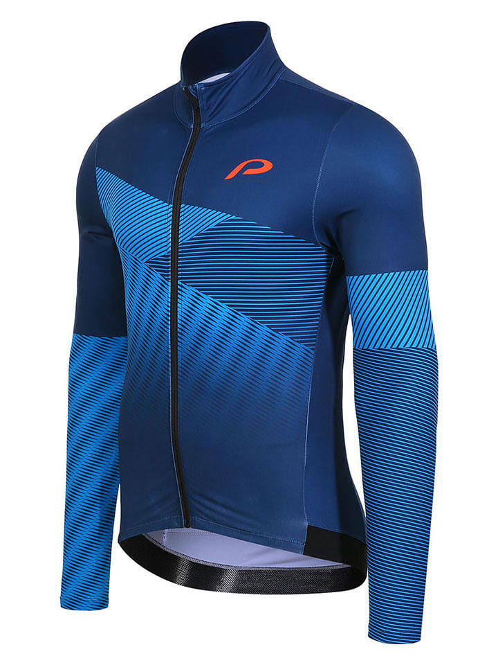 Fietsshirt "Straight Edge" blauw