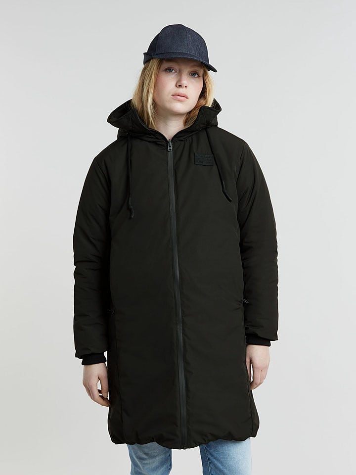 Parka w kolorze czarnym