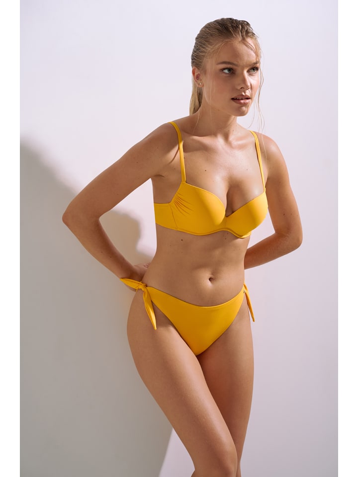 Biustonosz bikini w kolorze żółtym