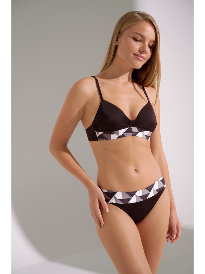 Biustonosz bikini w kolorze ciemnobrązowym