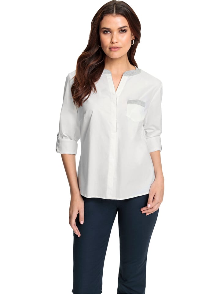 Bluse in Weiß